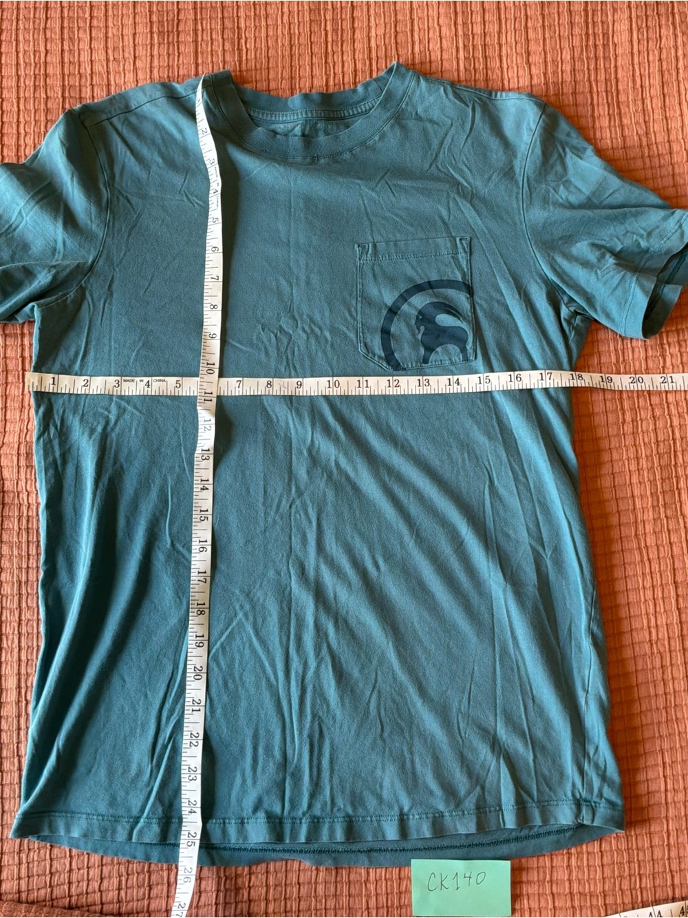 Men's Backcountry Teal Short-Sleeve Pocket T-Shirt